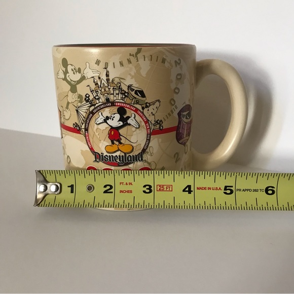 Disneyland Mickey Mouse 2000 Millennium Coffee Tea Soup Mug 16oz Ceramic - Picture 11 of 12